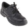 Rockfall Power Men's Black Steel Safety Trainer Leather Upper Lace Up WRU, Oil Resistant, Water Resistant 790-4038