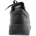 Rockfall Power Men's Black Steel Safety Trainer Leather Upper Lace Up WRU, Oil Resistant, Water Resistant 790-4038