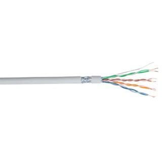 RS PRO Cat5e Ethernet Cable 305 m Grey Unterminated F/UTP Low Smoke Zero Halogen Cat5e