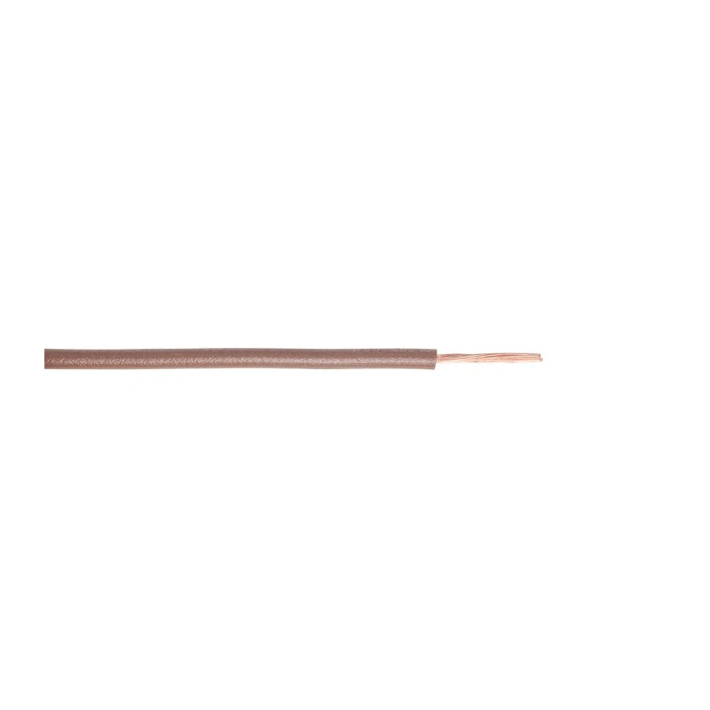 RS PRO H07V-K Series Brown 0.75 mm² 18 AWG Hook Up Wire, PVC Insulation, 100 m Length, 450/750 V Voltage 201-0552