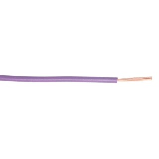 RS PRO H05V-K Series Purple 1 mm² 17 AWG Hook Up Wire, 100 m Length, Polyvinyl Chloride Insulation, 450/750 V 201-0580
