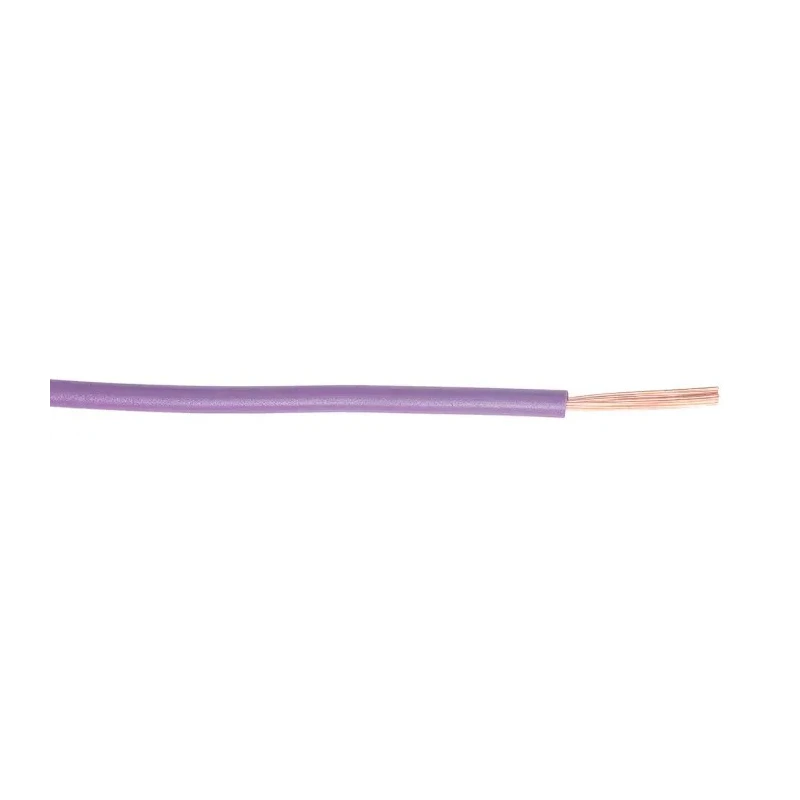 RS PRO H05V-K Series Purple 1 mm² 17 AWG Hook Up Wire, 100 m Length, Polyvinyl Chloride Insulation, 450/750 V 201-0580