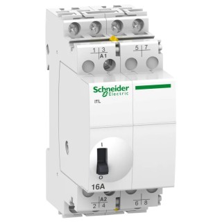 Schneider Electric DIN Rail Power Relay 4PST 16A Switching Current 415V AC 230V AC Coil A9C30814