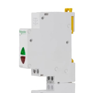 Schneider Electric DIN Rail Green, Red LED Indicator, Acti9 Control Series, IP2X, Round Shape 