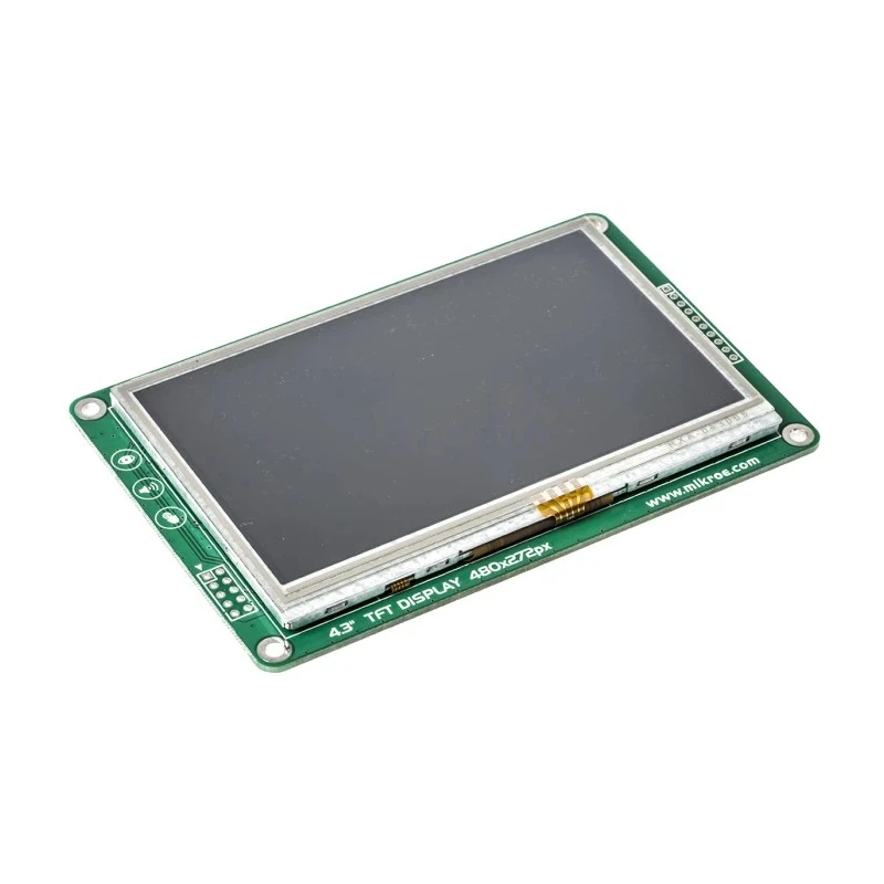 MikroElektronika ConnectEVE FT800 4.3 in TFT Colour Display Module with HX8257A for Breadboard MIKROE-1429
