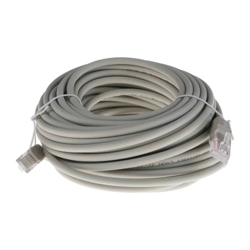 RS PRO Cat5e Ethernet Cable 15 m Grey RJ45 Male to RJ45 Male U/UTP Low Smoke Zero Halogen 791-7012