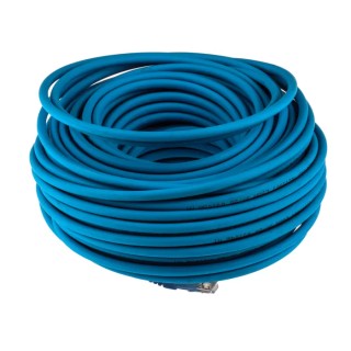 RS PRO Cat6 Ethernet Cable 30m Blue RJ45 Male to RJ45 Male U/UTP Low Smoke Zero Halogen 791-7081