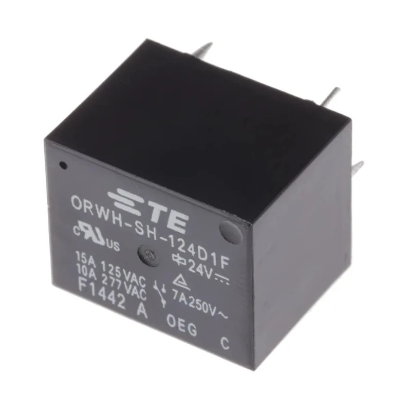 TE Connectivity ORWH Series PCB Power Relay, 24V DC Coil, 10A Switching Current, SPDT, Silver Alloy Contacts 1-1721150-5
