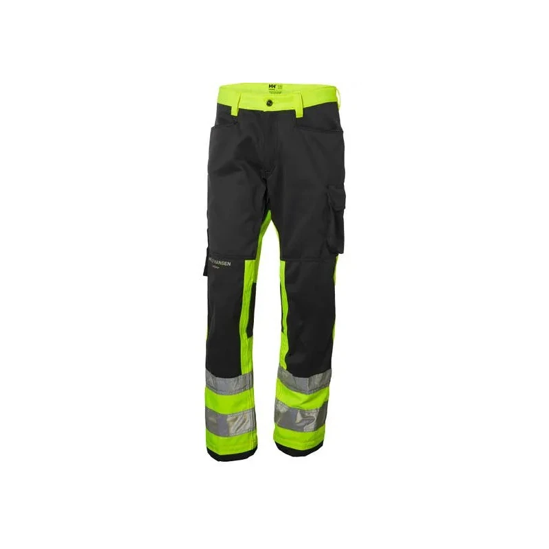 Helly Hansen Alna Men's Hi Vis Overtrouser Black Green White Yellow 32 in Waist 77420_369-D88