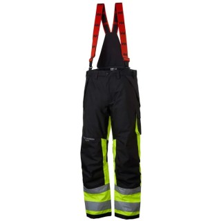 Helly Hansen Alna Men's Hi Vis Overtrouser Black Waterproof, Size 34 in Waist 71490_369-C50