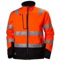 Helly Hansen Alna Orange Unisex Hi Vis Softshell Jacket Size S EN ISO 20471 Compliance 74095_269-S
