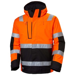 Helly Hansen Alna Unisex Hi Vis Winter Jacket Black Green White Yellow Size S 71392_269-S