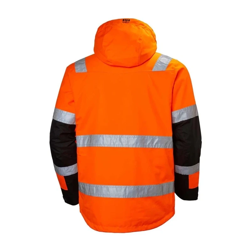 Helly Hansen Alna Unisex Hi Vis Winter Jacket Black Green White Yellow Size S 71392_269-S