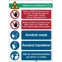 Brady Safety Poster Polypropylene Swedish 371 mm x 262 mm 306840