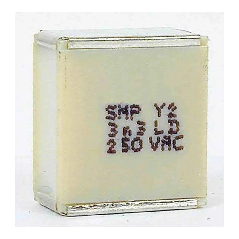 KEMET Paper Capacitor Y2 Suppression Class SMP253 3.3nF 250V AC 250V DC Surface Mount SMP253