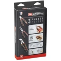 Facom 3-Piece Plier Set Locking Water Pump, Half Round Nose, Diagonal Cutters CPE.A5PB