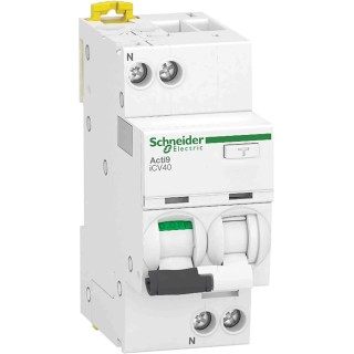 Schneider Electric Residual Current Circuit Breaker with Overload Protection 20A, 1-Pole, 300 mA Trip A9DE6620