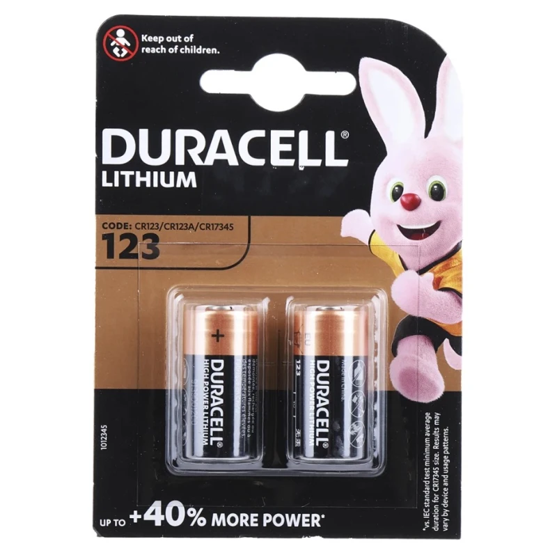 Duracell Ultra 3 V Lithium Manganese Dioxide Camera Battery CR17534 1600 mAh 17 mm