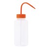 RS PRO 500ml Polyethylene Wide Neck Wash Bottle with Orange Lid United Kingdom 201-2449