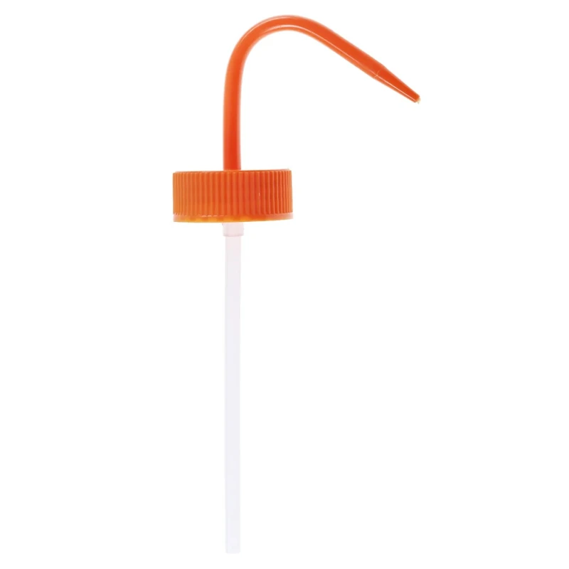 RS PRO 500ml Polyethylene Wide Neck Wash Bottle with Orange Lid United Kingdom 201-2449