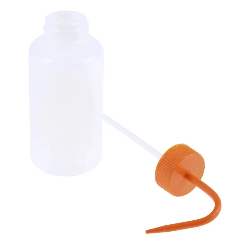 RS PRO 500ml Polyethylene Wide Neck Wash Bottle with Orange Lid United Kingdom 201-2449