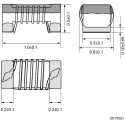 Murata Wirewound Surface Mount Inductor 33nH ±5% 260mA Ferrite Core 0402 Package LQW15AN33NJ00D