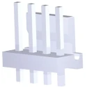 TE Connectivity MTA-156 Series Straight Through Hole Pin Header 4 Contacts 3.96 mm Pitch 1 Row Unshrouded 644752-4