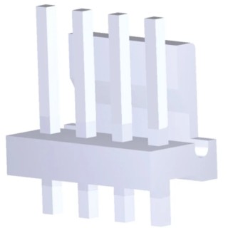 TE Connectivity MTA-156 Series Straight Through Hole Pin Header 4 Contacts 3.96 mm Pitch 1 Row Unshrouded 644752-4
