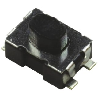 C & K Black Tactile Switch Top 0.5 mm SPST 50mA 32V dc Surface Mount KMR211G LFS