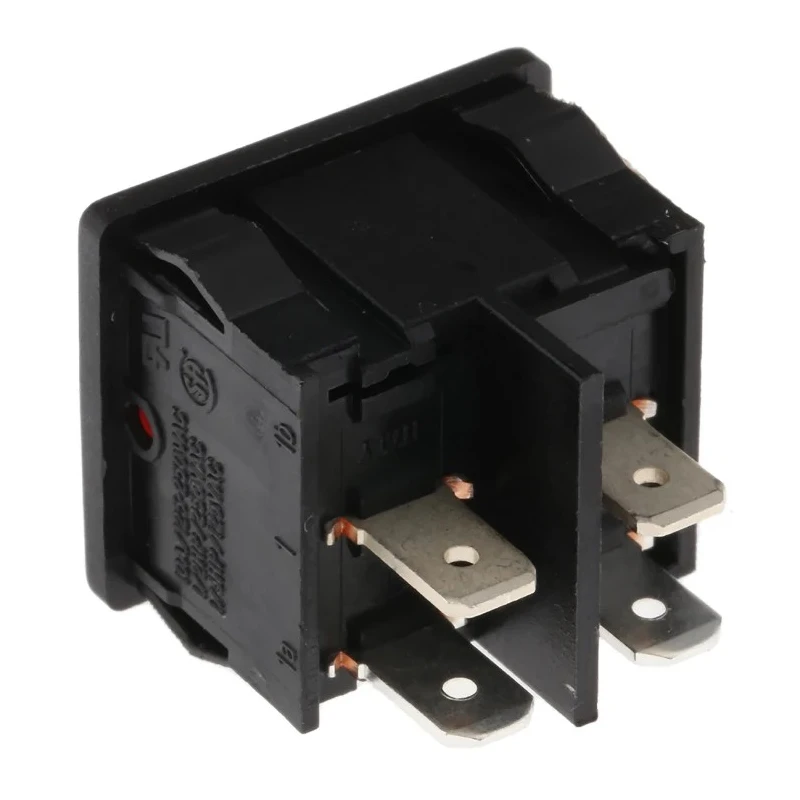 RS PRO Illuminated DPST On-Off Rocker Switch Panel Aluminium Housing Red Actuator IP66 10A 250V AC 28V DC 793-2430