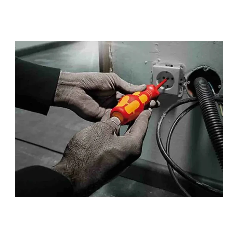Wera Insulated Bit Holder Screwdriver Turbo Function 9 mm Tip, 125 mm Blade IK07