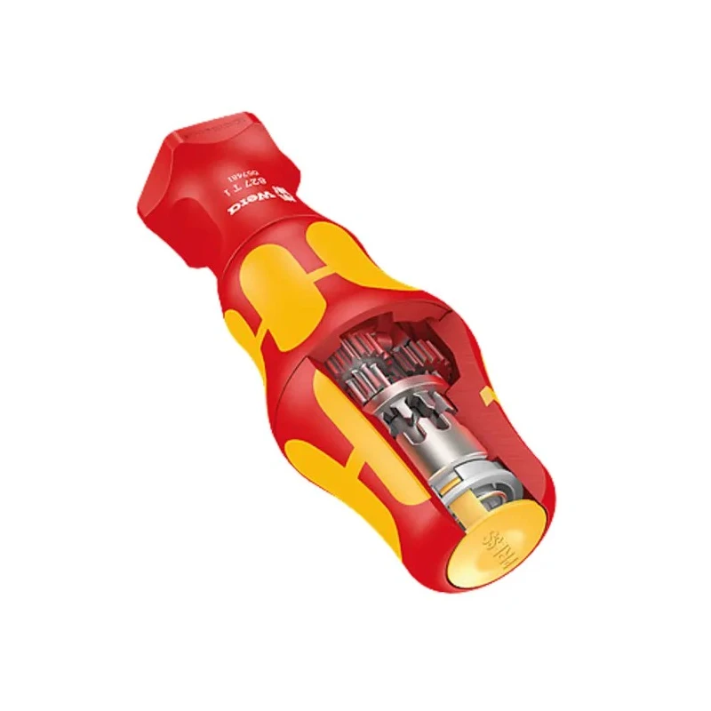Wera Insulated Bit Holder Screwdriver Turbo Function 9 mm Tip, 125 mm Blade IK07