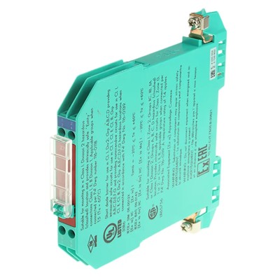 Pepperl + Fuchs Zener Barrier, ATEX Certified, Single Channel, 13.3 V DC, 150 mA, DIN Rail Mount Z715