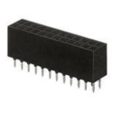 TE Connectivity AMPMODU MOD II Series Straight Through Hole PCB Socket, 40-Contact, 2 Row, 2.54 mm Pitch Solder 7-534206-0