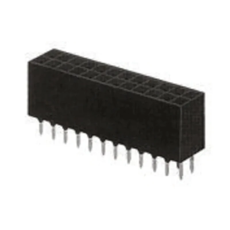 TE Connectivity AMPMODU MOD II Series Straight Through Hole PCB Socket, 40-Contact, 2 Row, 2.54 mm Pitch Solder 7-534206-0
