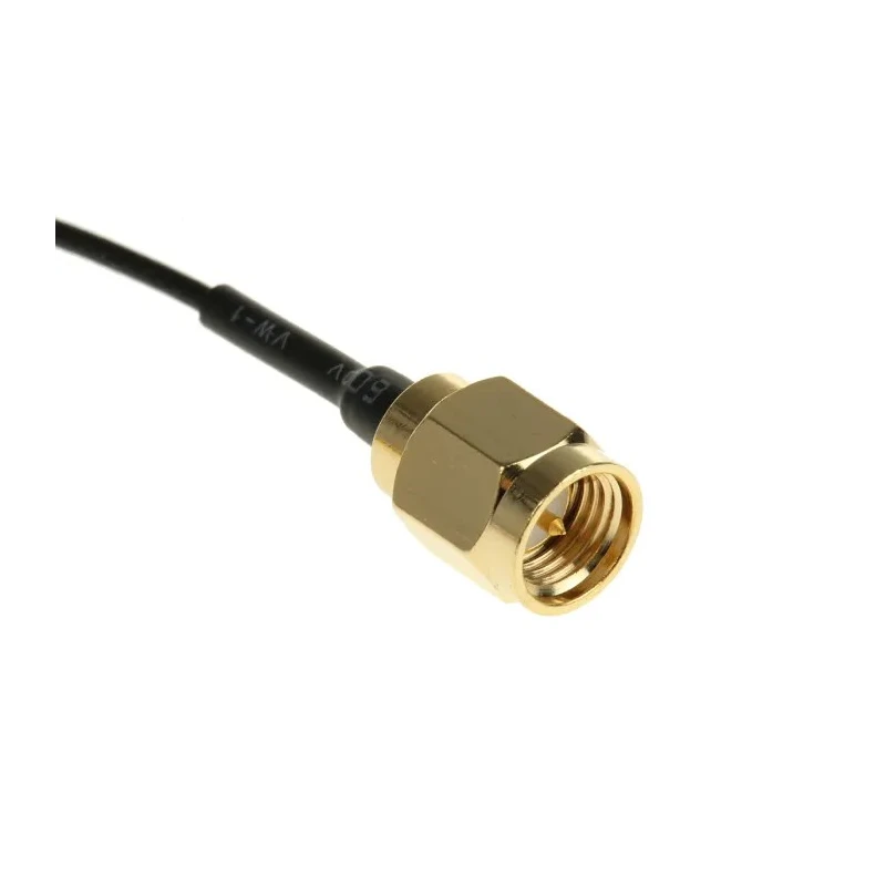 RS PRO SMA Series RF 50 Ω Coaxial Cable, 100 mm Length, Black Jacket, Terminated, Model 794-2914