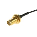 RS PRO SMA Series RF 50 Ω Coaxial Cable, 100 mm Length, Black Jacket, Terminated, Model 794-2914