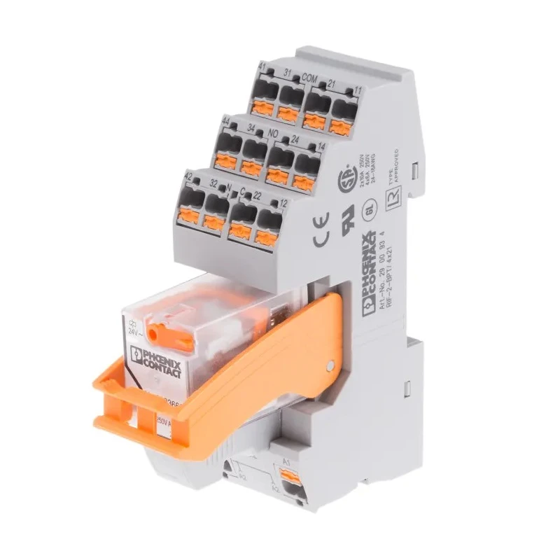 Phoenix Contact DIN Rail Power Relay 24V AC Coil 8.5A Switching Current DPDT 2903313