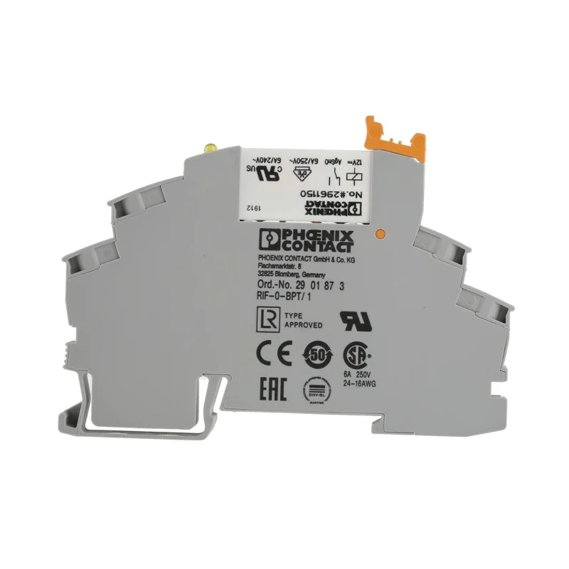 Phoenix Contact DIN Rail Interface Relay 12V dc Coil 6A Switching Current SPST 2903362