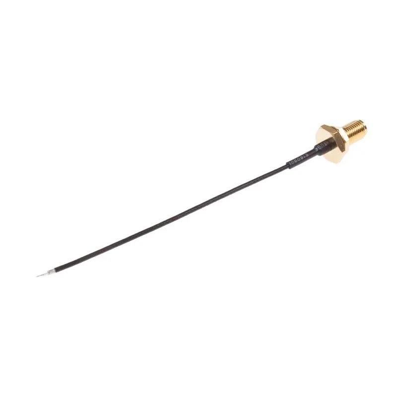 RS PRO RP-SMA Unterminated Series RF Coaxial Cable 50 Ω 100mm 250V Black Terminated 794-2869