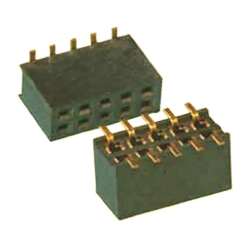 Amphenol Communications Solutions Minitek Series Straight Surface PCB Socket, 16-Contact, 2 Row, 1.27 mm 20021321-00016C4LF