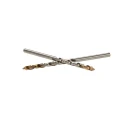 Dormer High Speed Steel Tin Drill Bit, 3.3mm Shank, 65mm Length, Titanium Nitride Coated, 5 Pieces A0023.3