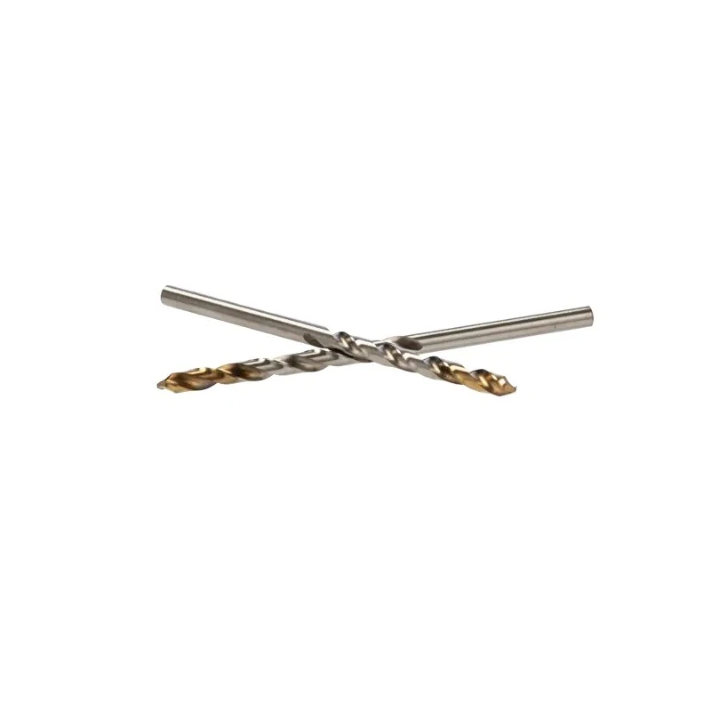 Dormer High Speed Steel Tin Drill Bit, 3.3mm Shank, 65mm Length, Titanium Nitride Coated, 5 Pieces A0023.3