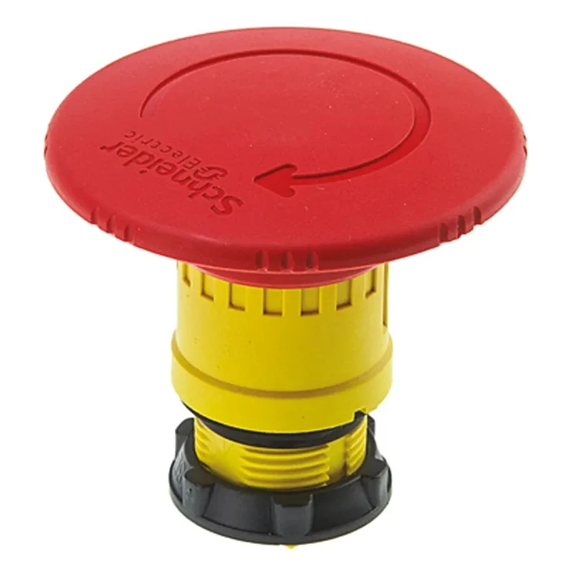 Schneider Electric Harmony Series Emergency Stop Push Button Head, Mushroom Style, Twist Release, 22mm Cutout ZB5AS864