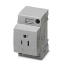 Phoenix Contact EO-AB Series Mains Socket, 15A Screw Termination, 125V, DIN Rail Mount 0804152
