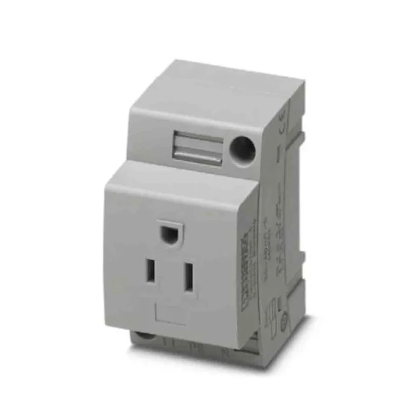 Phoenix Contact EO-AB Series Mains Socket, 15A Screw Termination, 125V, DIN Rail Mount 0804152