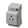 Phoenix Contact EO-AB Series Mains Socket, 15A Screw Termination, 125V, DIN Rail Mount 0804152