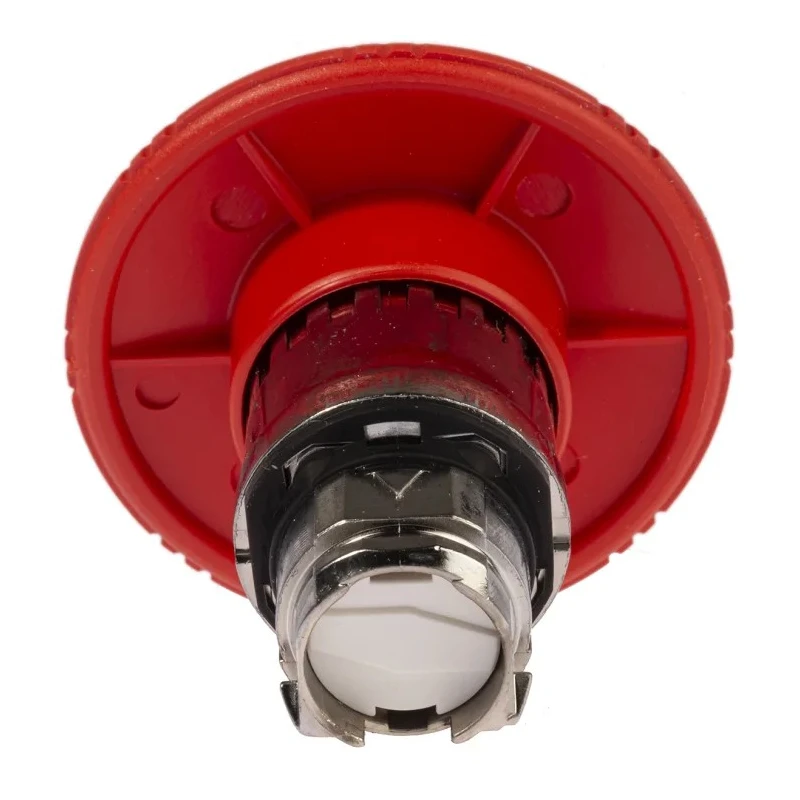 Schneider Electric Harmony Series Emergency Stop Push Button Head, Twist Release, Red Plastic Mushroom, 22mm Cutout ZB4BS864