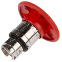 Schneider Electric Harmony Series Emergency Stop Push Button Head, Twist Release, Red Plastic Mushroom, 22mm Cutout ZB4BS864