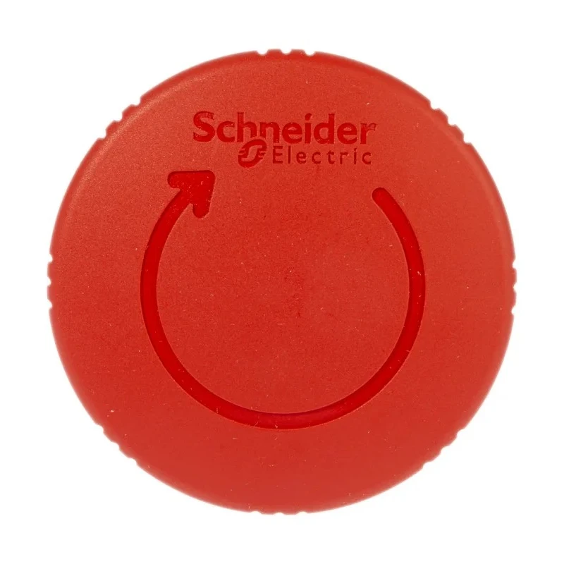 Schneider Electric Harmony Series Emergency Stop Push Button Head, Twist Release, Red Plastic Mushroom, 22mm Cutout ZB4BS864